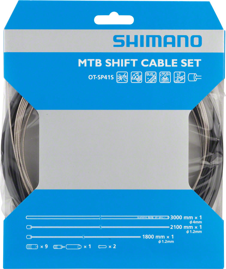 Shimano Stainless Derailleur Cable and Housing Set