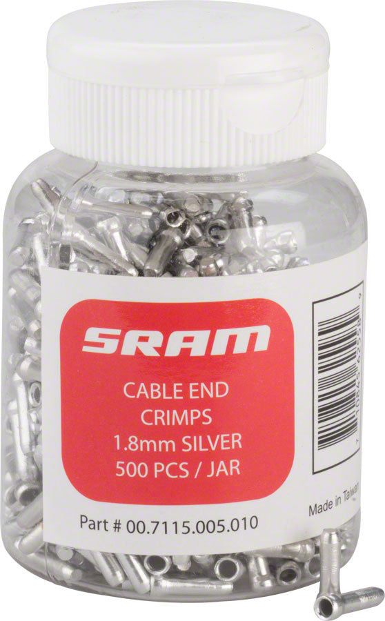 SRAM Cable End Crimps 500-Count Jar