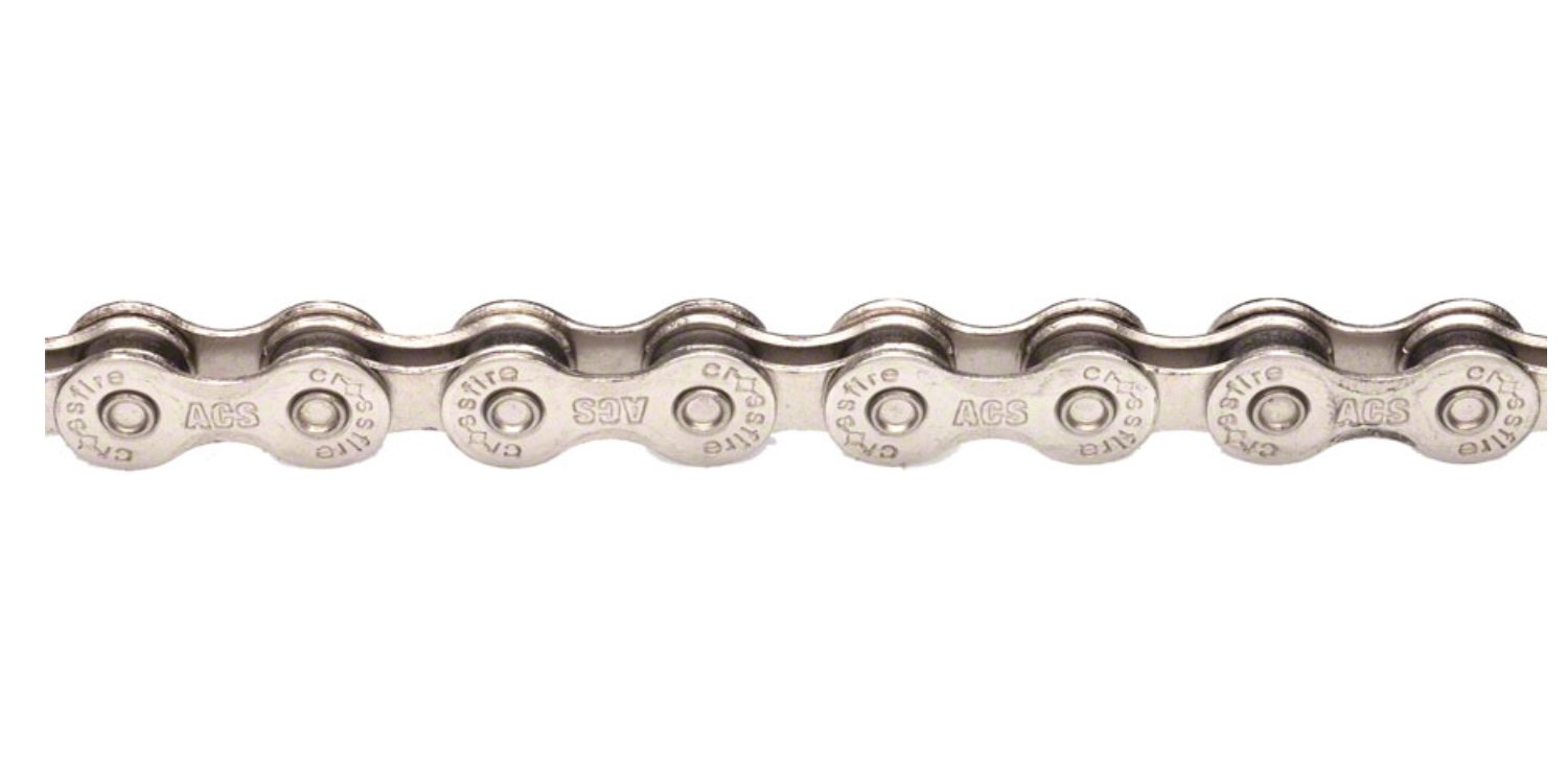 ACS Crossfire Chain - Single Speed, 106 Links, Silver