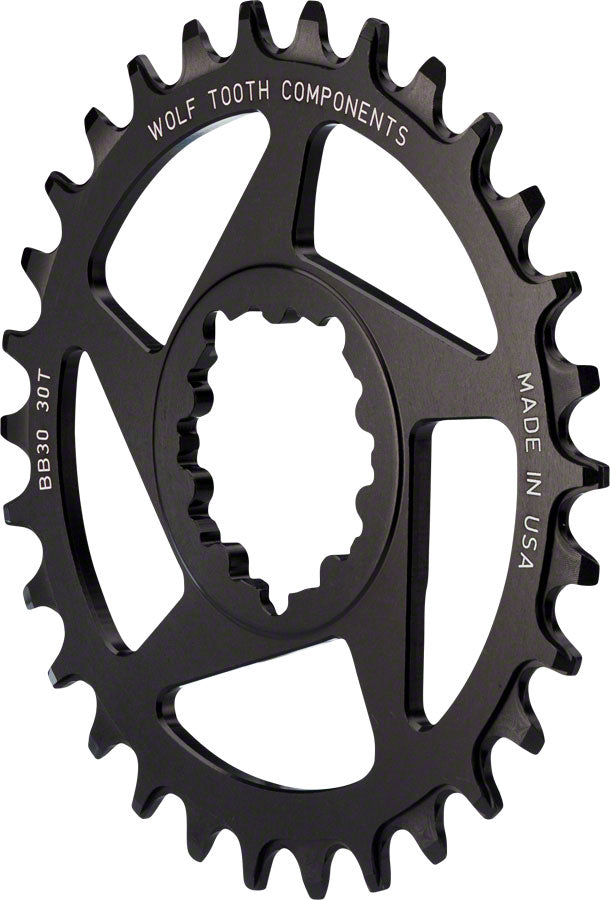 Wolf Tooth Direct Mount Chainring - SRAM Direct Mount, Drop-Stop, For BB30 Short Spindle Cranksets