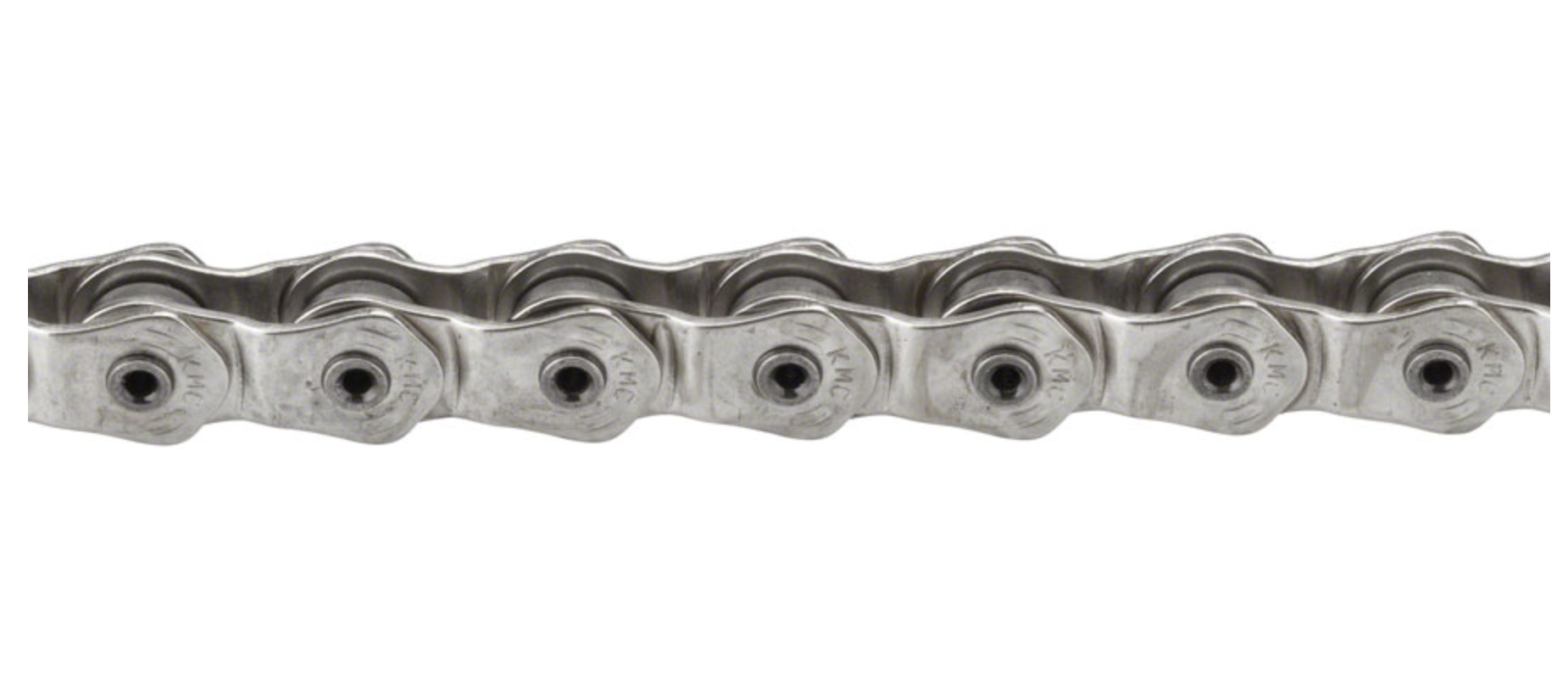 KMC HL1 Wide Chain - Single Speed 1/2" x 1/8", 100 Links, Half Link Chain,