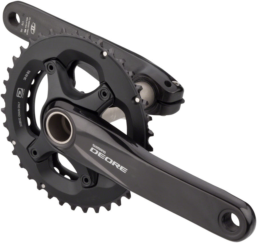 Shimano FC-M6000-2 Crankset - 175mm, 10-Speed, 38/28t, 96/64 BCD, Hollowtech II Spindle Interface