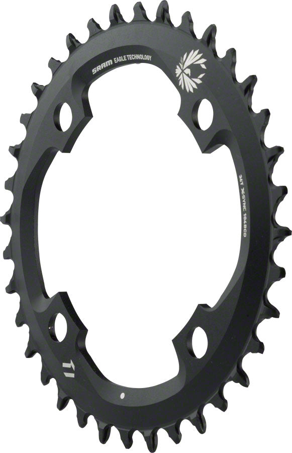 SRAM X-Sync 2 Eagle Chainring - 38 Tooth, 104mm BCD, 12-Speed, Black