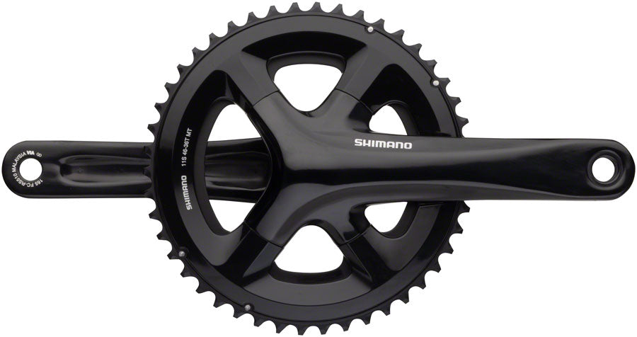 Shimano RS510 Crankset - 11-Speed, 46/36t, 110 BCD, Hollowtech II Spindle Interface, Black