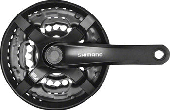 Shimano Tourney FC-TY501 Crankset - 6/7/8-Speed, Riveted, Square Taper JIS Spindle Interface