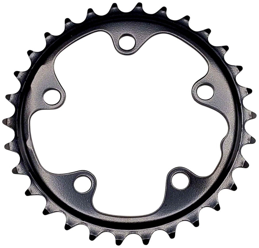 Full Speed Ahead Steel Road Chainring - 30t, 80mm BCD, Black