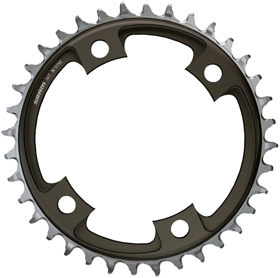 SRAM 42 Tooth 107mm BCD x 4-Bolt 1x12-Speed X-Sync Chainring, Polar Gray