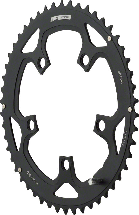 Full Speed Ahead Pro Road Chainring - 46t, 110 BCD, Aluminum, N11, Black