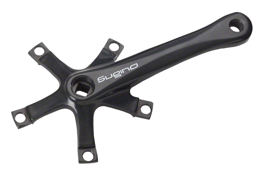 Sugino RD2 Crank Arm Set - Single Speed, 130 BCD, Square Taper JIS Spindle Interface, Black