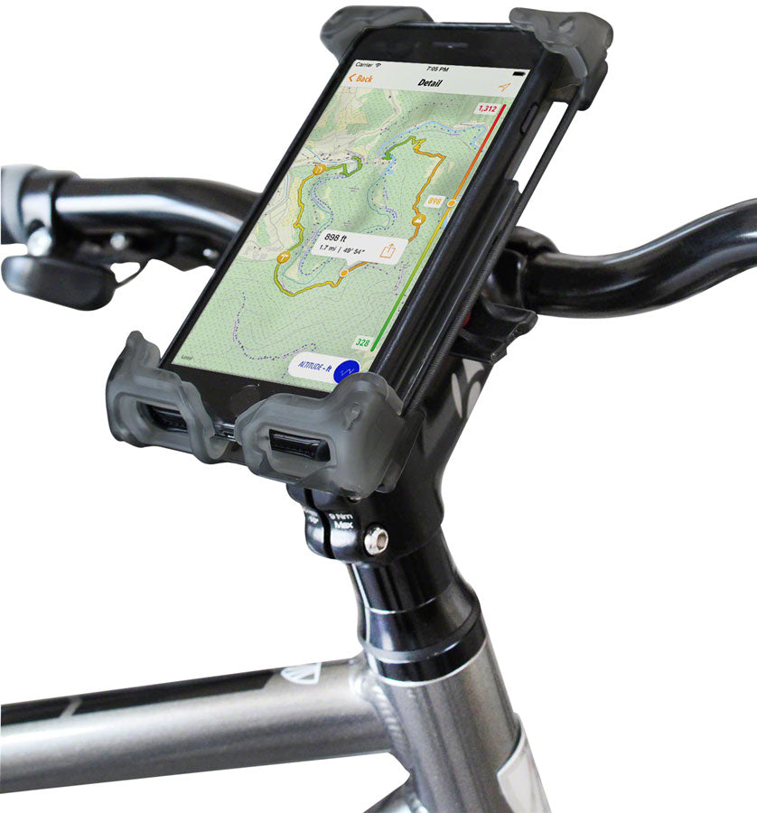 Delta Hefty Holder Plus Smartphone Bike Mount - Clear Gra