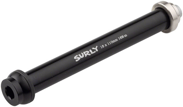 Surly Front Thru-Axle - 15x110 mm, Chromoly, Black