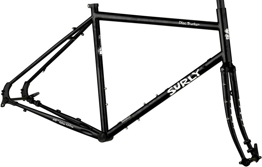 Surly Disc Trucker Frameset - 700c, Steel, Hi-Viz Black