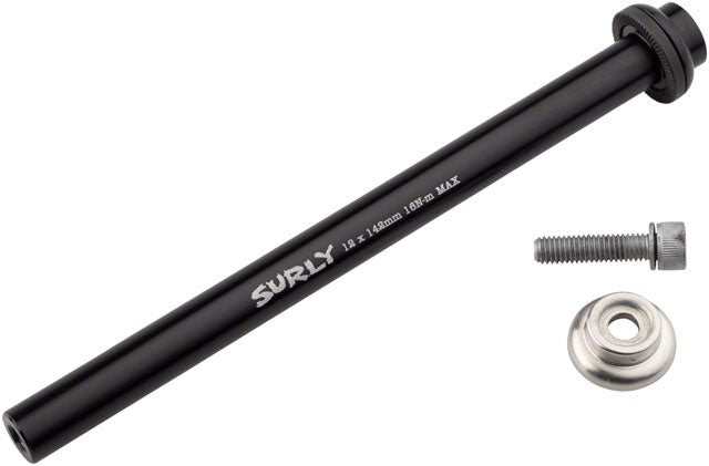 Surly Rear Thru-Axle - 12x142 mm, Chromoly, Black