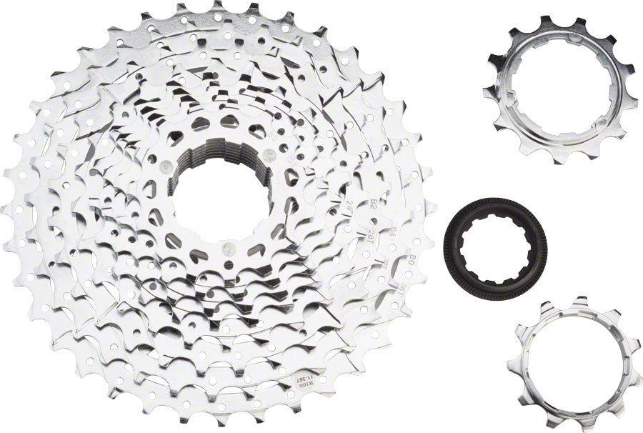 microSHIFT H10 Cassette - 10 Speed, 11-28t, Silver, Chrome Plated