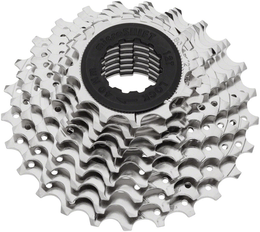 microSHIFT H09 Cassette - 9 Speed, 11-28t, Silver, Nickel Plated