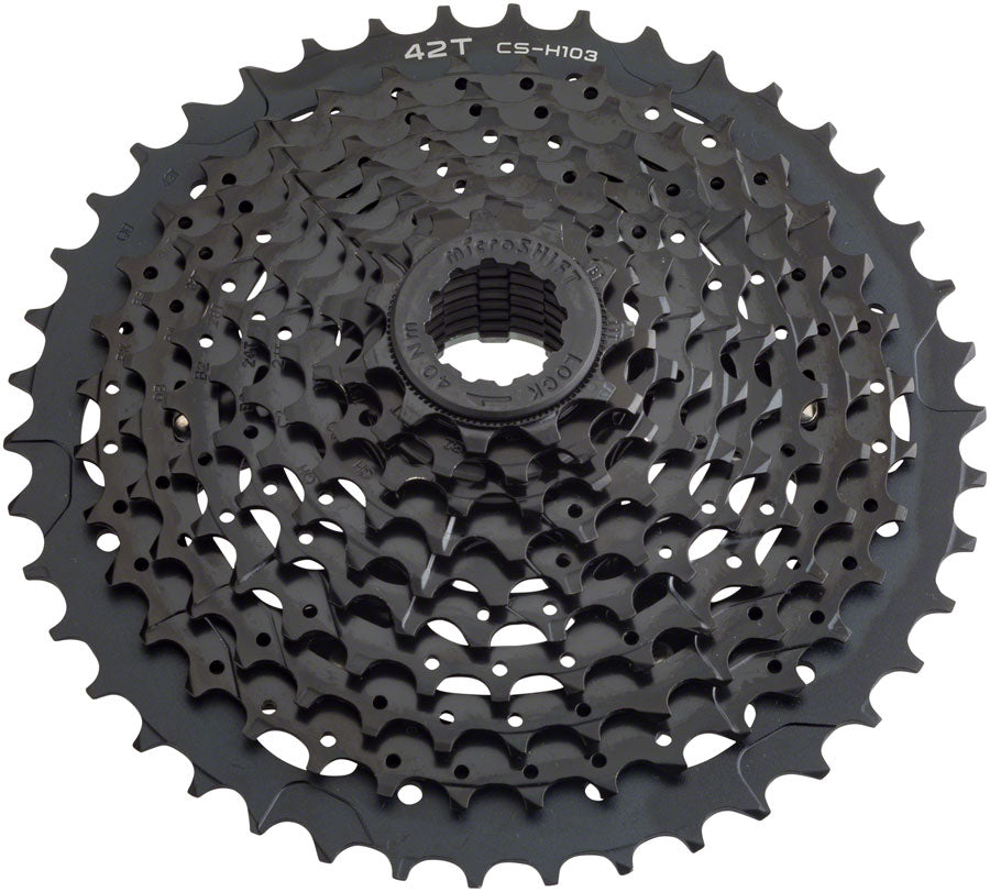 microSHIFT H10 Cassette - 10 Speed, 11-28t, Silver, Chrome Plated