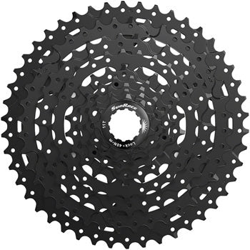 SunRace M993 Cassette - 9 Speed, 11-46t, ED Black, Alloy Spider and Lockring