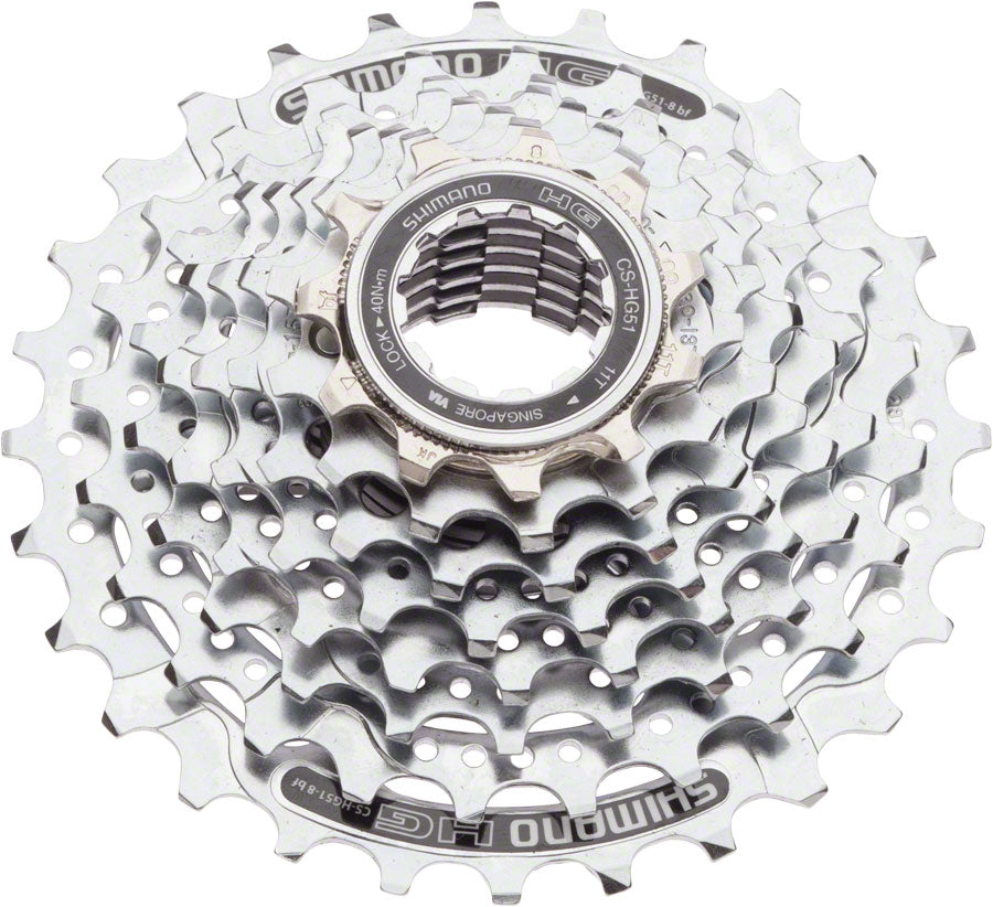 Shimano Alivio CS-HG51 Cassette - 8 Speed, 11-28t, Silver