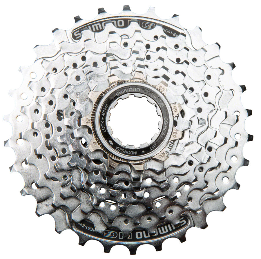 Shimano Alivio CS-HG51 Cassette - 8 Speed, 11-28t, Silver