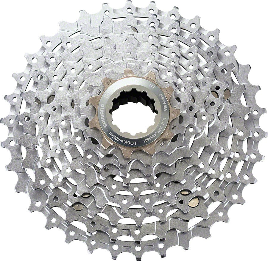 Shimano Deore XT CS-M770 Cassette - 9 Speed, Silver