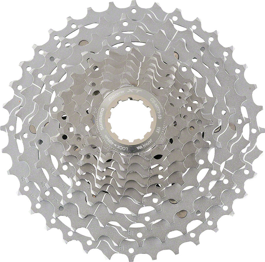 Shimano Deore XT CS-M771 Cassette - 10 Speed, 11-36t, Silver