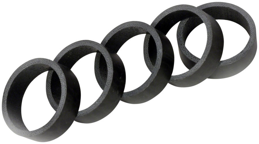 Wheels Manufacturing Carbon Headset Spacer - 1-1/8", 10mm, 5 pack