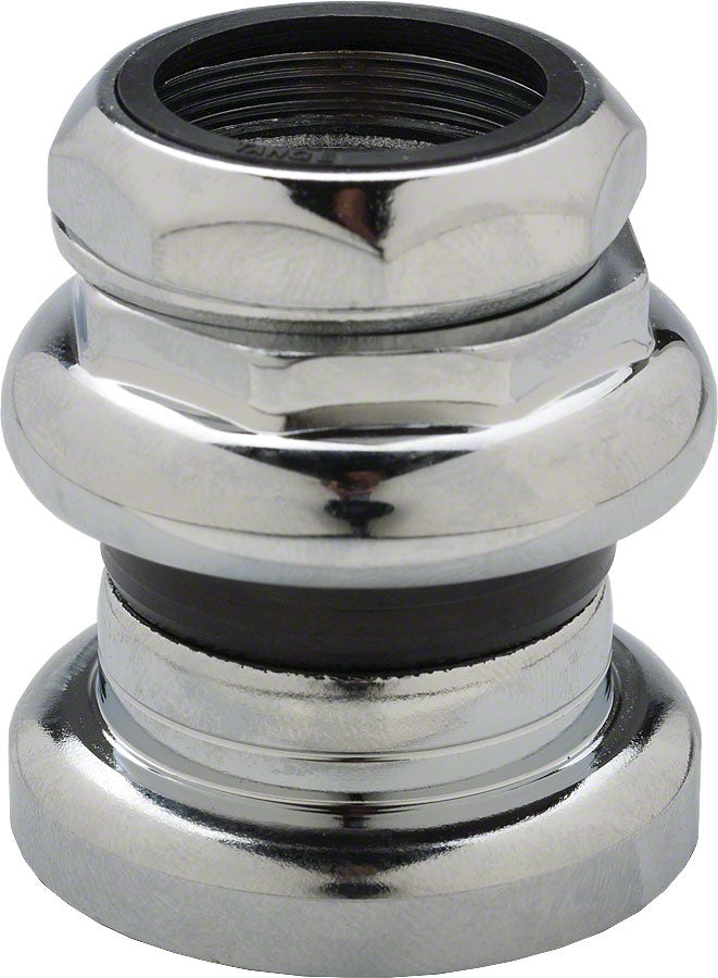 Tange-Seiki Passage New 1" Threaded Headset: Crown Race Chrome