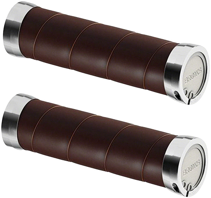 Brooks Slender Leather Grips - 130/130mm