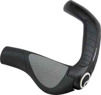 Ergon GP5 Grips - Black/Gray, Lock-On