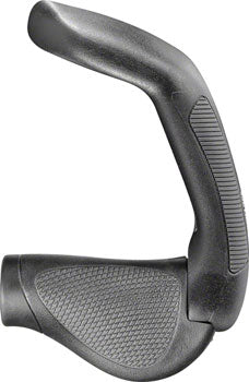 Ergon GP5 Grips - Black/Gray, Lock-On