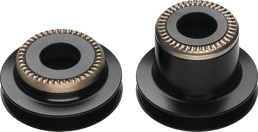 DT Swiss 5mm QR to 9mm Thru Bolt conversion end caps for pre-2010 Center Lock 240 front hubs