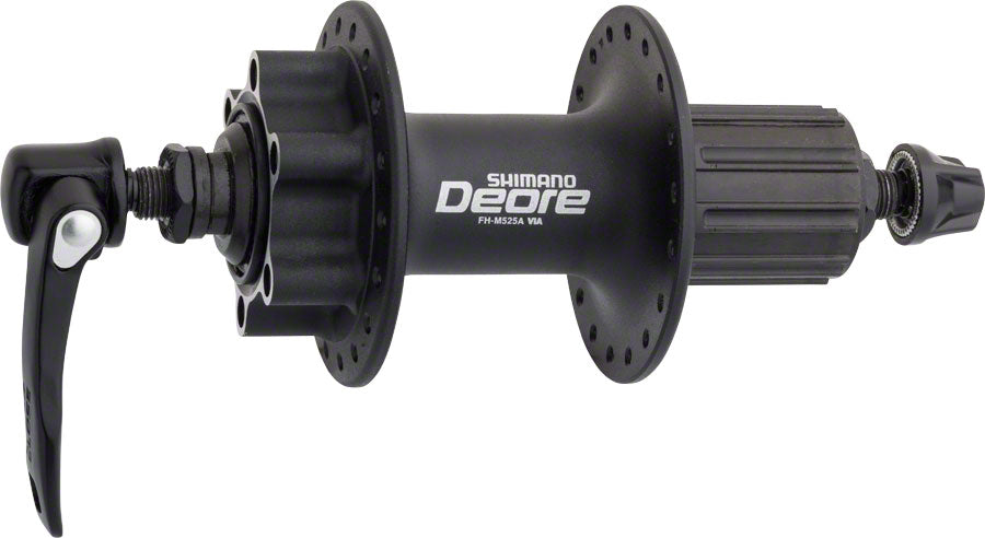 Shimano Deore FH-M525A Rear Hub - QR x 135mm, 6-Bolt, HG10