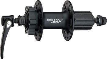 Shimano XT FH-M756-A Rear Hub - QR X 135mm, 6-Bolt, HG10, Black, 36H