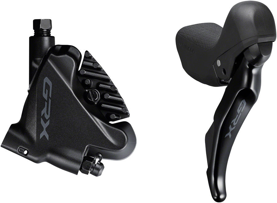 Shimano GRX ST-RX400/BR-RX400 Flat Mount, Finned Resin Pads, Black