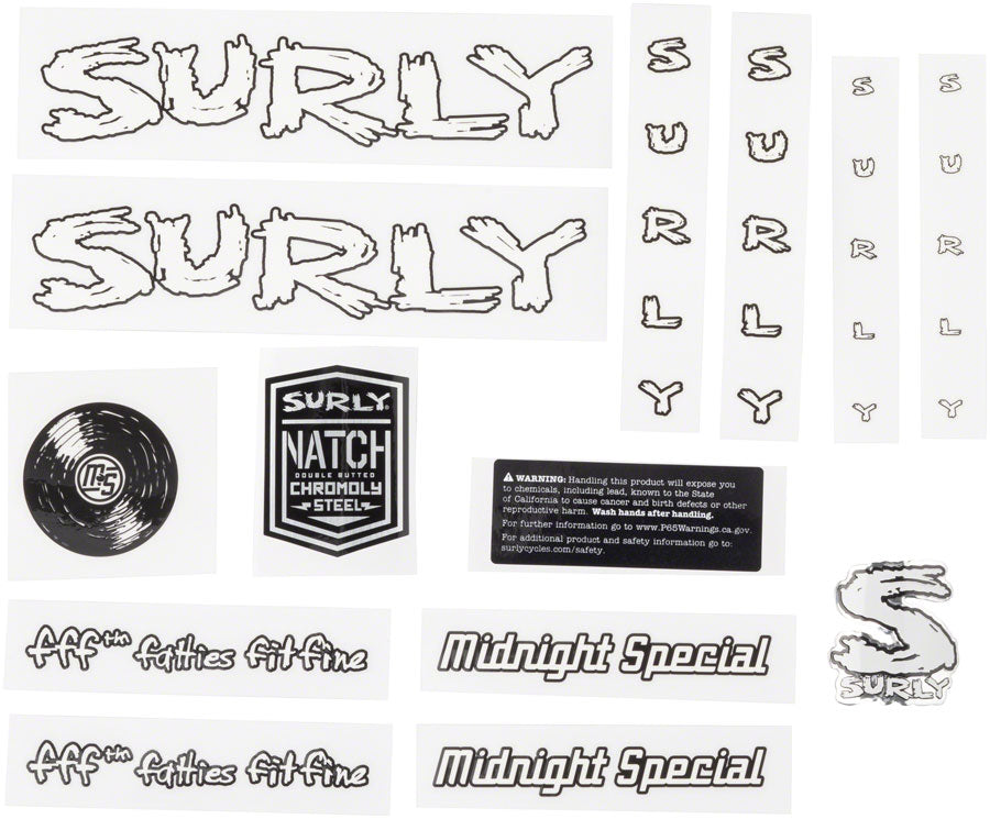 Surly Midnight Special Frame Decal Set