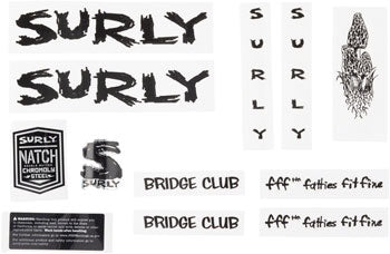 Surly Bridge Club Frame Decal Set