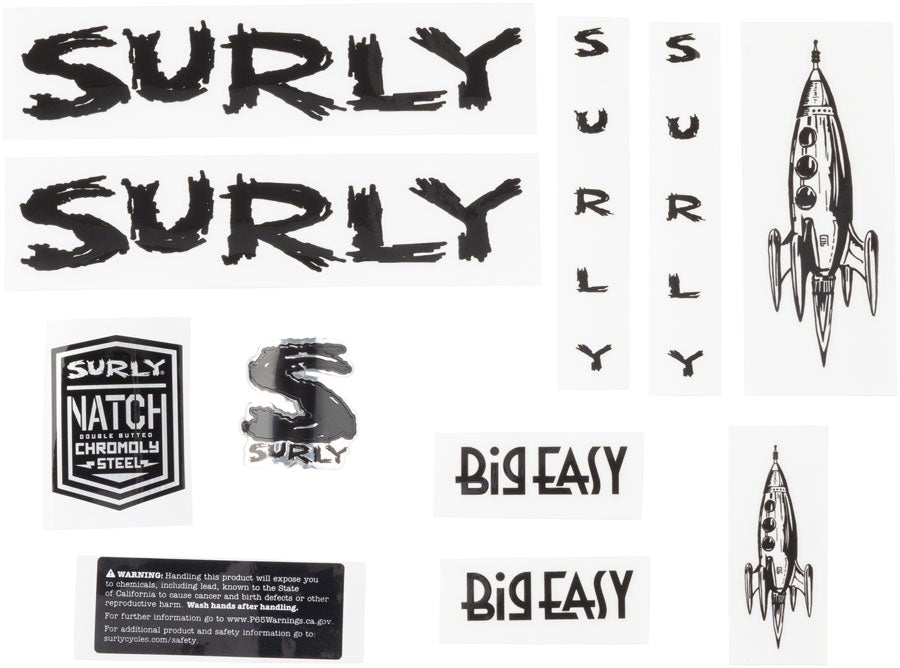 Surly Big Easy Frame Decal Set