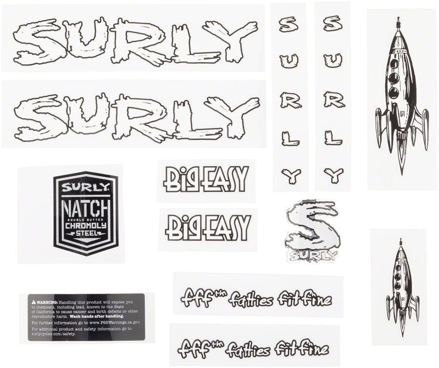 Surly Big Easy Frame Decal Set