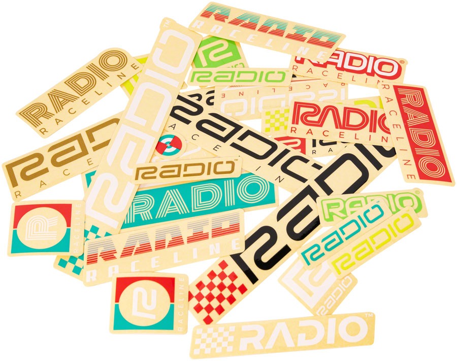 Radio Sticker Pack- 28 Pieces, Assorted