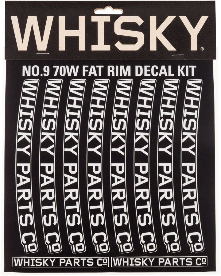 WHISKY 70w Rim Decal Kit for 2 Rims Red