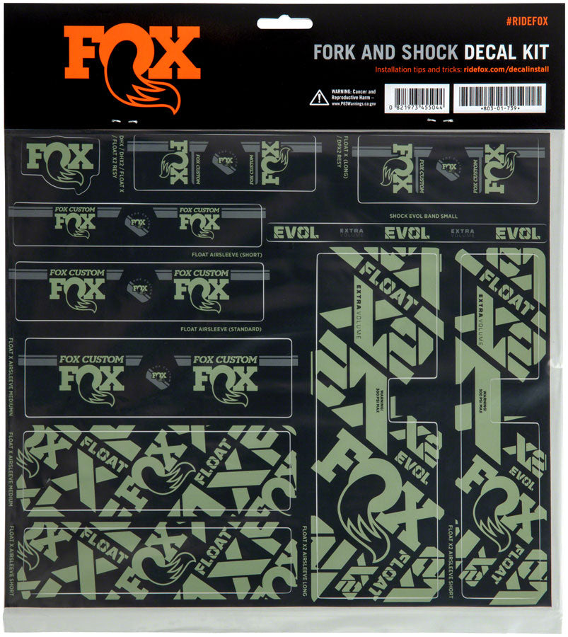 FOX Fork & Shock Decal Kit