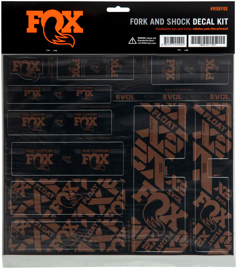 FOX Fork & Shock Decal Kit