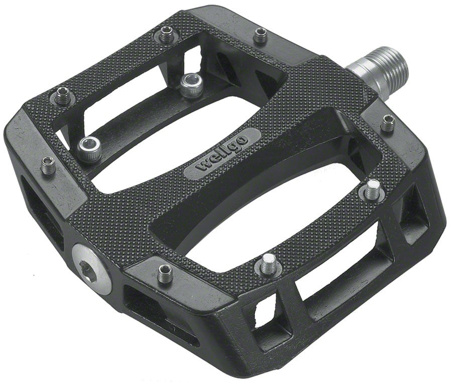 Wellgo A-52 Pedals - Platform, Aluminum, 9/16", Black