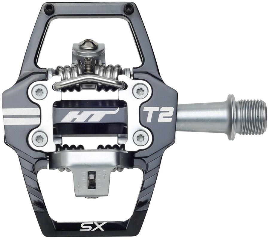 HT Components T2-SX Pedals - Dual Sided Clipless with Platform, Aluminum, 9/16"