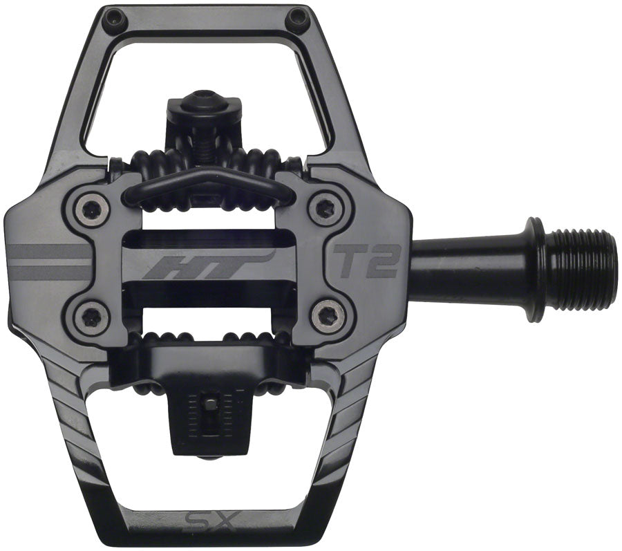 HT Components T2-SX Pedals - Dual Sided Clipless with Platform, Aluminum, 9/16"