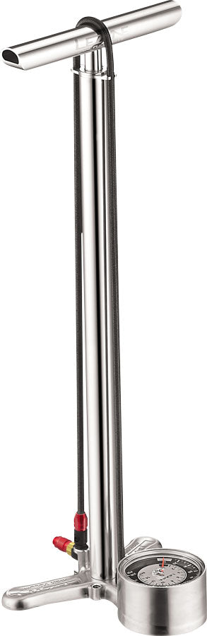 Lezyne CNC Floor Drive Pump: Silver