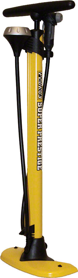 Pedro's Floor Pump Super Prestige Professional, Yellow