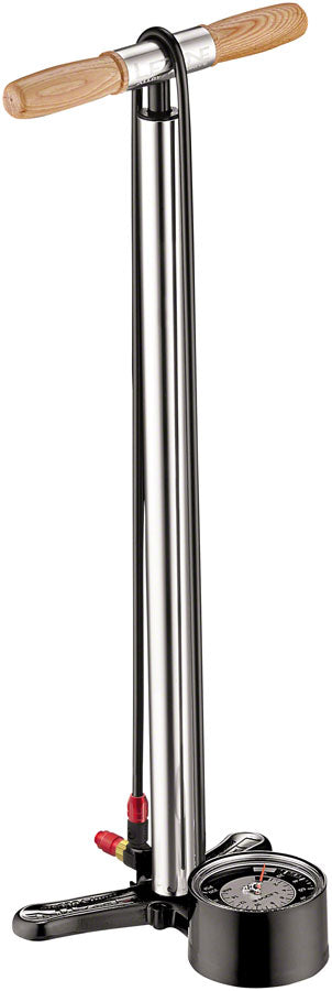 Lezyne Alloy Floor Drive Pump Standard Length: ABS-1 Chuck, Silver