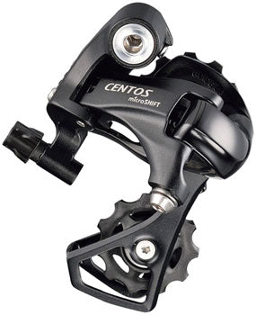 microSHIFT Centos Rear Derailleur - 10 Speed, Short Cage, Black, Shimano 4700 Compatible