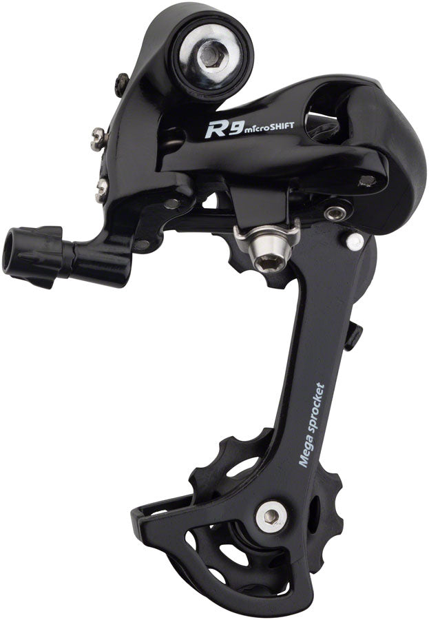 microSHIFT R9 Rear Derailleur - 9,10 Speed, Medium Cage, Black